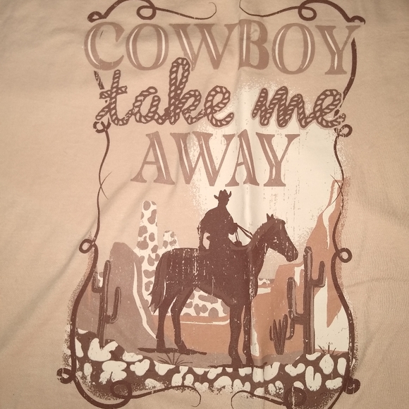 Unlisted Tops - Cowboy Take Me Away Pink tee Size 2XL.